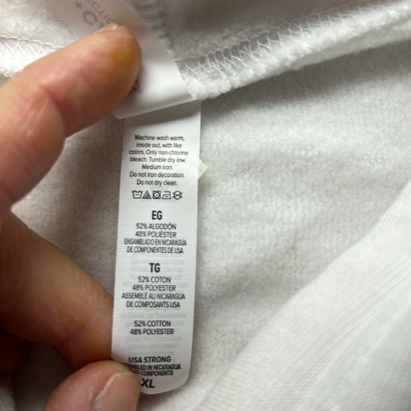 NWOT “Hustlers” Crop Hoodie, Size XL - Picture 6 of 6